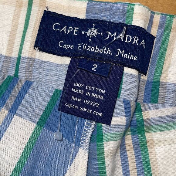 Cape Madras Cotton Plaid Patchwork Skort Preppy Golf NWT Size 2 - Picture 5 of 8